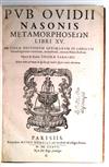 OVIDIUS NASO, PUBLIUS. Metamorphoseon libri XV.  1637